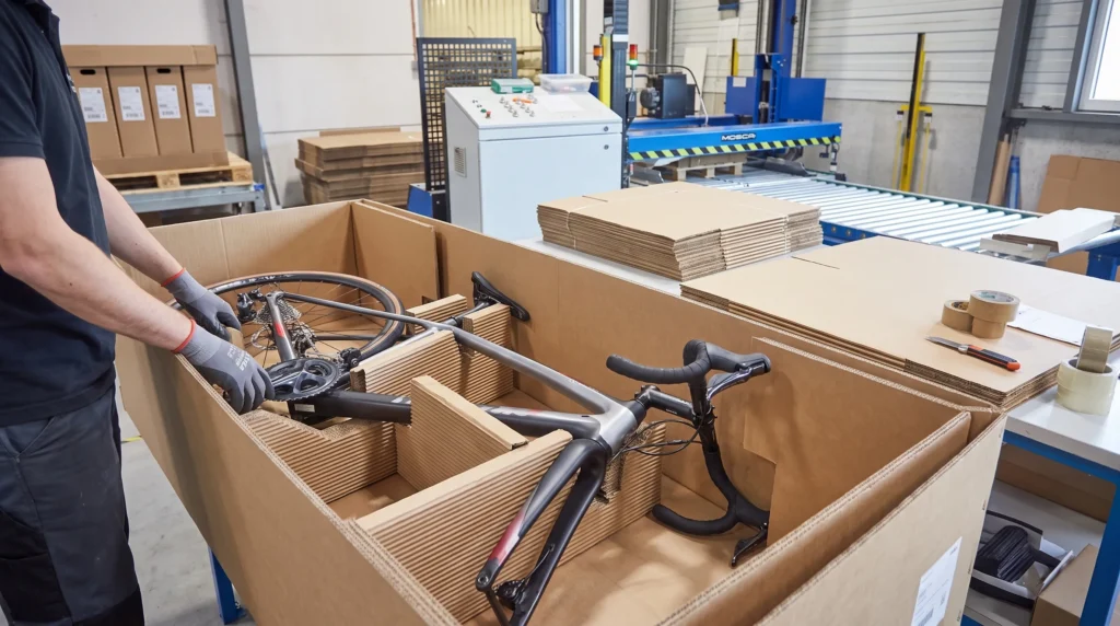 Een fiets verpakking doos kiezen voor schadevrij transport