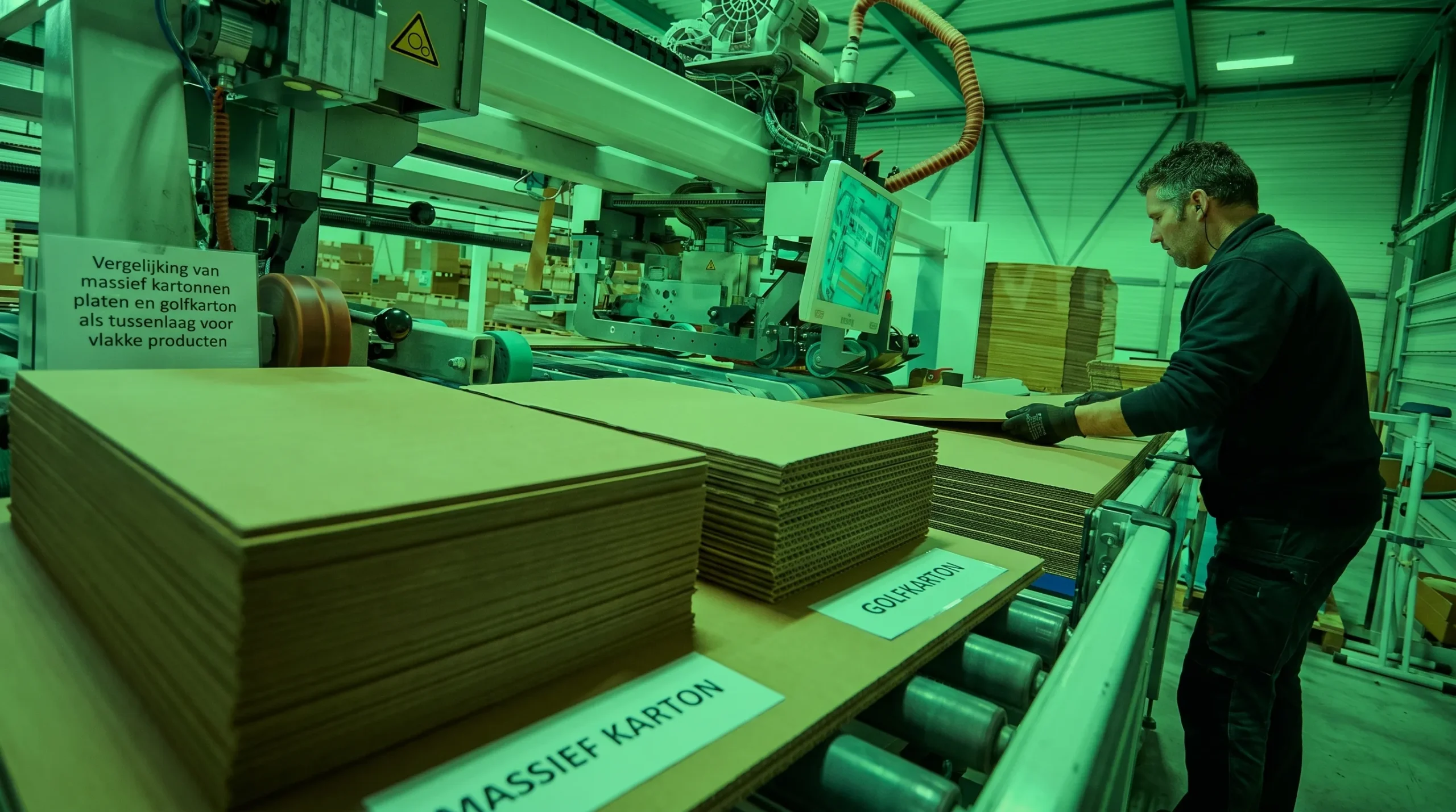 Vergelijking van massief kartonnen platen en golfkarton als tussenlaag voor vlakke producten