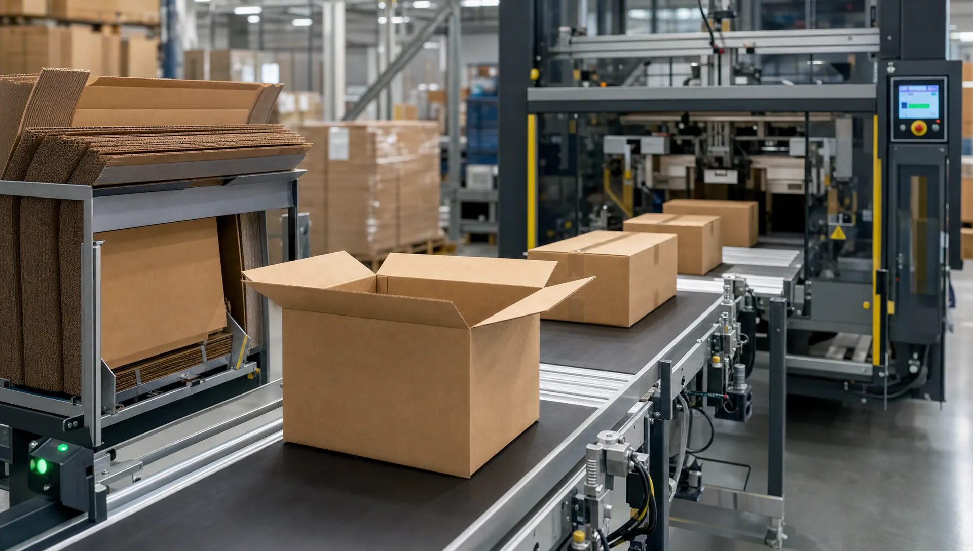 vouwdoos op maat bij een efficiënte verpakkingslijn